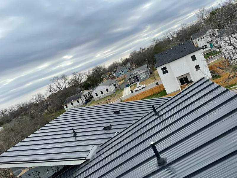 Standing seam metal roof panels with vents for Skylight Repair in Massena